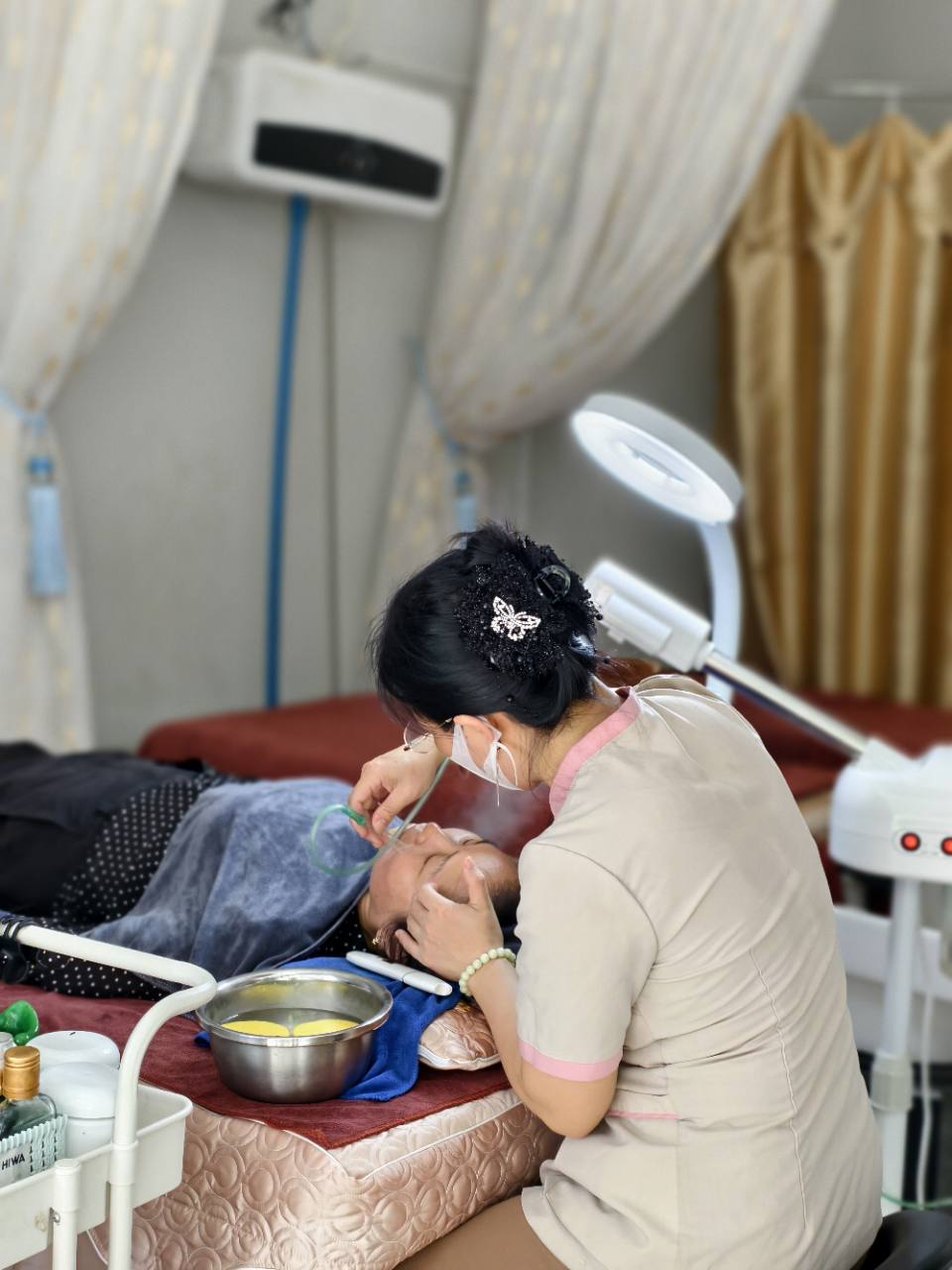 Không gian chăm sóc da mặt thực tế tại HG Mộc Bản